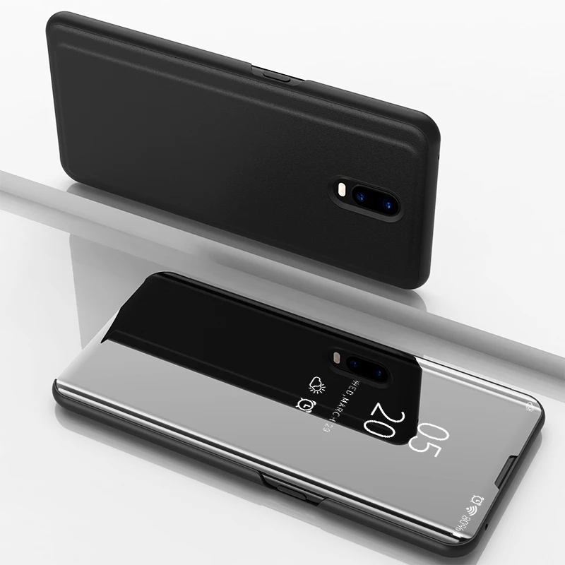 

For OPPO R17 Case Luxury Smart Mirror View Leather Flip Shell Stand Case For OPPO R17 Cover Phone Shell Coque OPPOR17