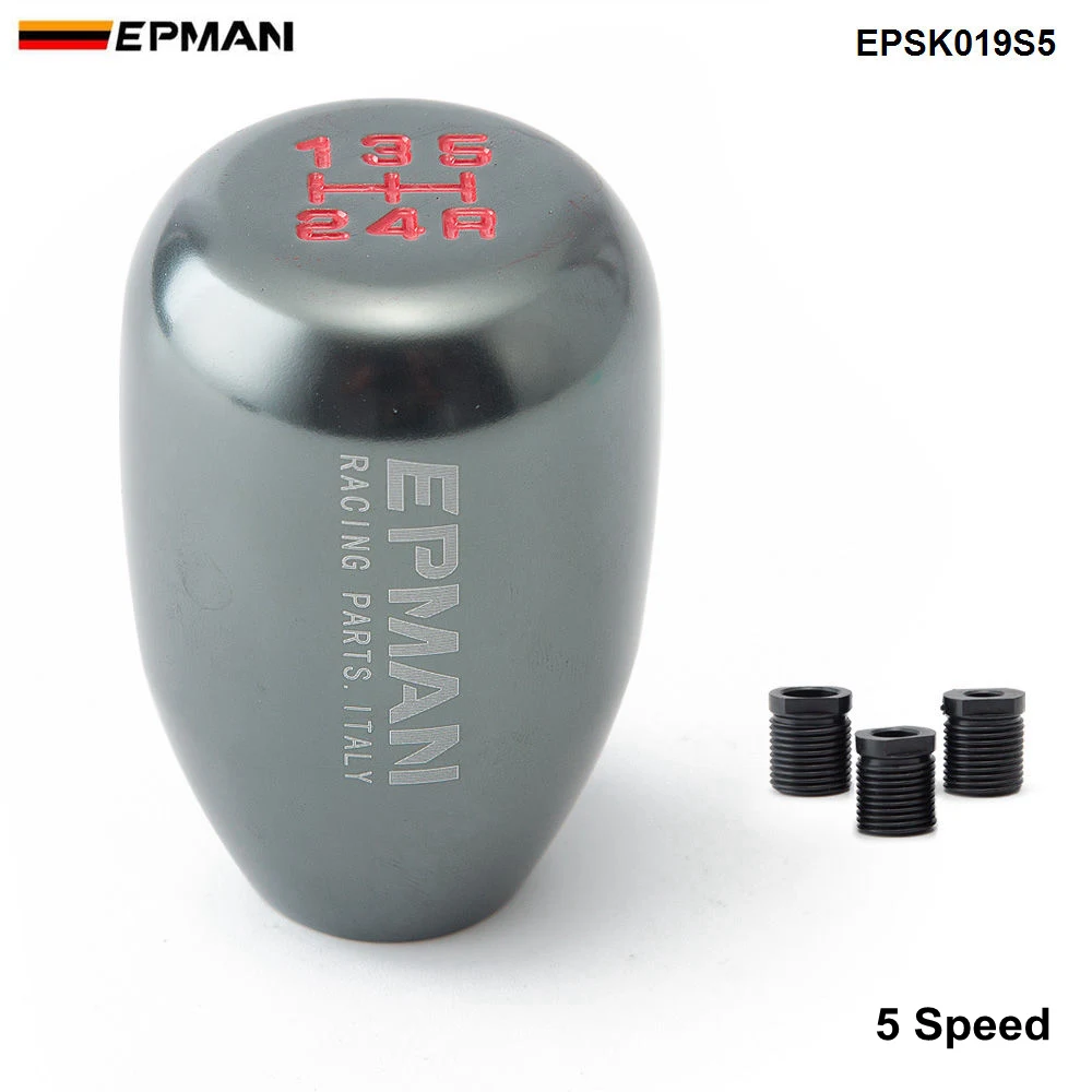Titanium 5 Speed Epman Racing универсальная красочная алюминиевая ручка переключения передач для большинства автомобилей переключения передач Konbs EPSK019S-AF - Название цвета: Titanium 5 Speed