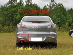 Left (Sedan EU)Side Надеясь автомобиль левый и правый задний бампер отражатель противотуманный светильник для Mazda 3 M3 седан хэтчбек 2011 2012 2013 - Цвет: Left (Sedan EU)Side