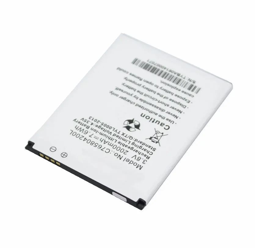 Ciszean 1x3 8 V 2000mAh Сменный литий-ионный аккумулятор C765804200L для BLU STUDIO 5 0 S II S2 D572 W510U