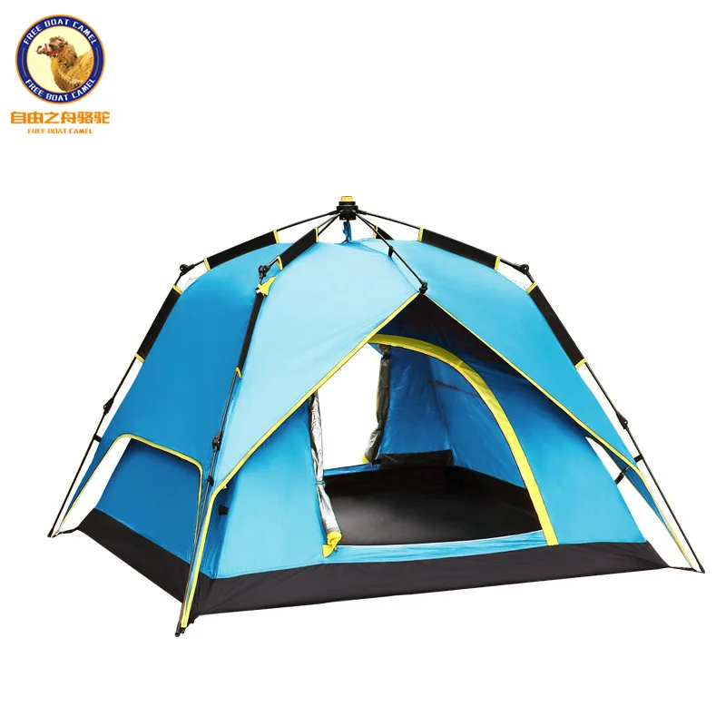 На открытом воздухе 3 4 человек двойной слой автоматическая палатка