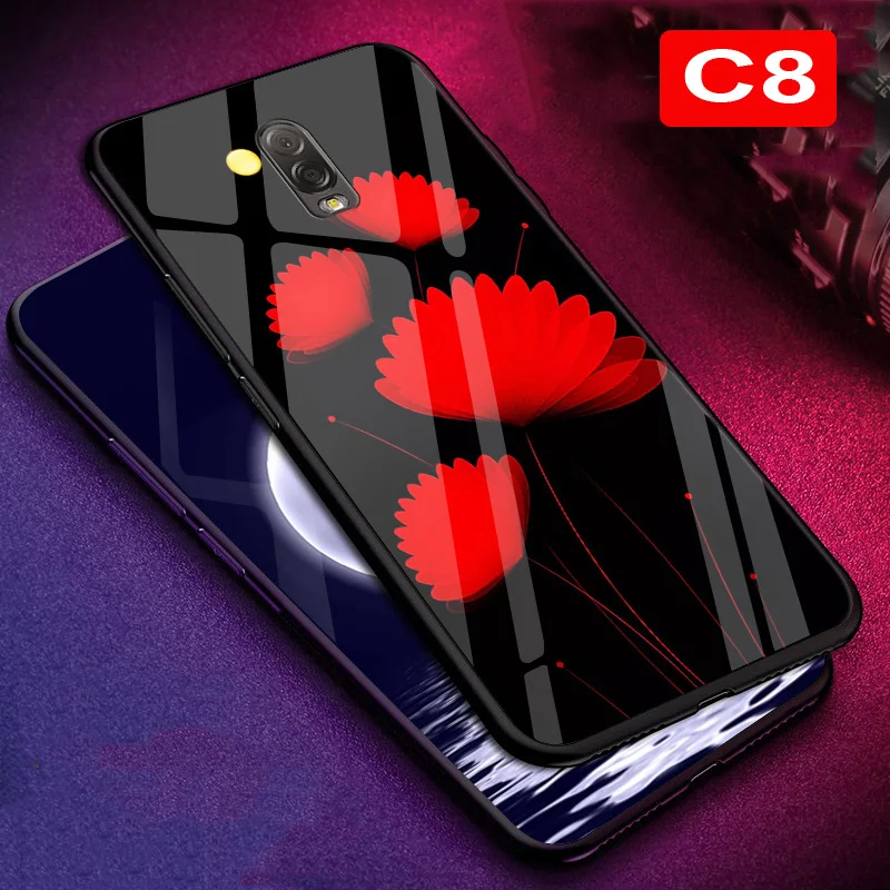 Чехол для Samsung Galaxy c8 SM C7100 чехол из закаленного стекла с мягкими краями 5 дюйма c 8