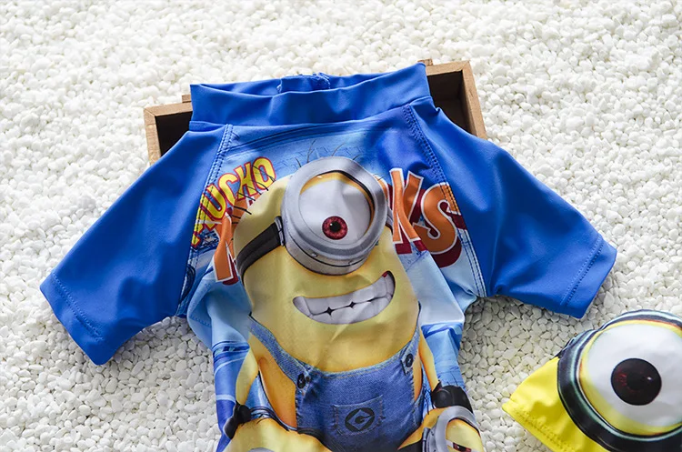 Детские купальники Гадкий я Мальчики дети купальный костюм Миньон Boyleg Купальник