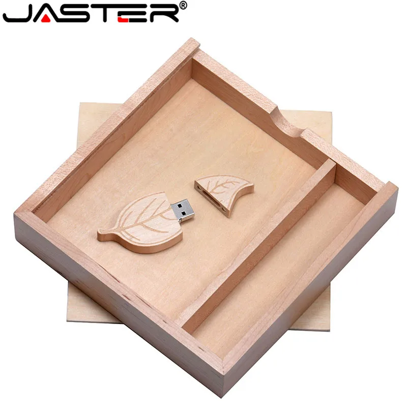 JASTER бесплатный логотип орех фото уникальный Альбом деревянный usb+ коробка карта памяти usb 2,0 4 Гб-64 Гб фотография, свадебная студия 170*170*35 мм
