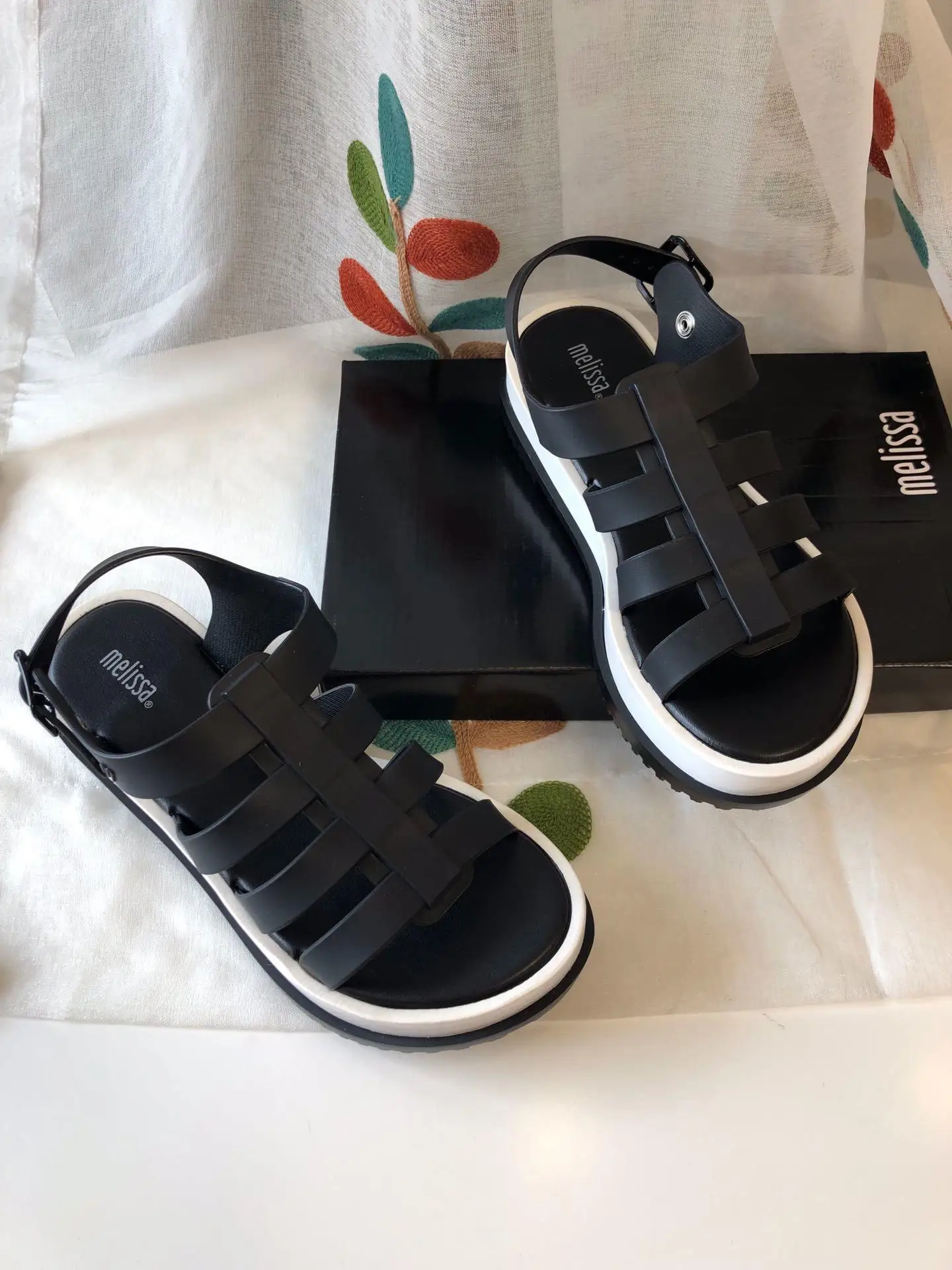 Melissa Woman Jelly Shoes Women Sandals Roman Shoes Breathable Comfortable Beach Sandals Melissa Shoes