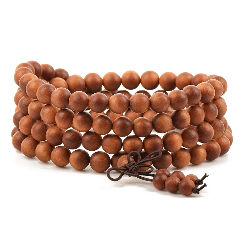 Браслет из индийского тикового сандалового дерева 108 шт.|charm bangle|sandalwood braceletbuddhist