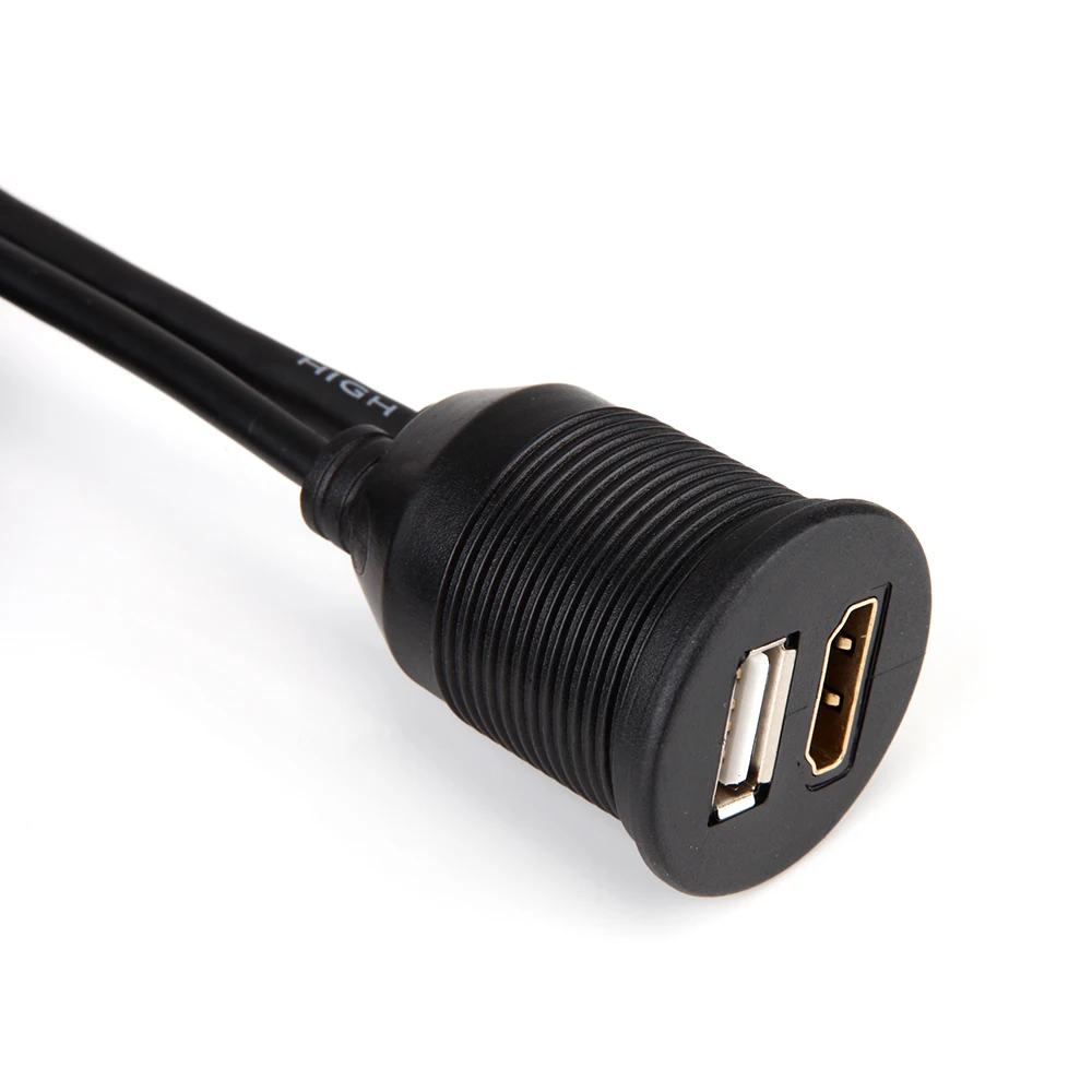 2 м автомобиля Приборная панель катера заподлицо Установка USB2.0 HDMI Mini кабель