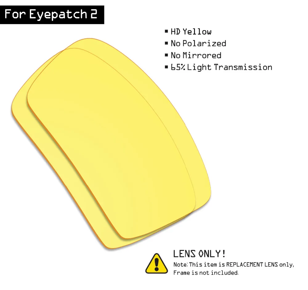 Солнцезащитные очки SmartVLT Сменные линзы для Oakley eyeпатч 2 HD желтые|Очки аксессуары| |
