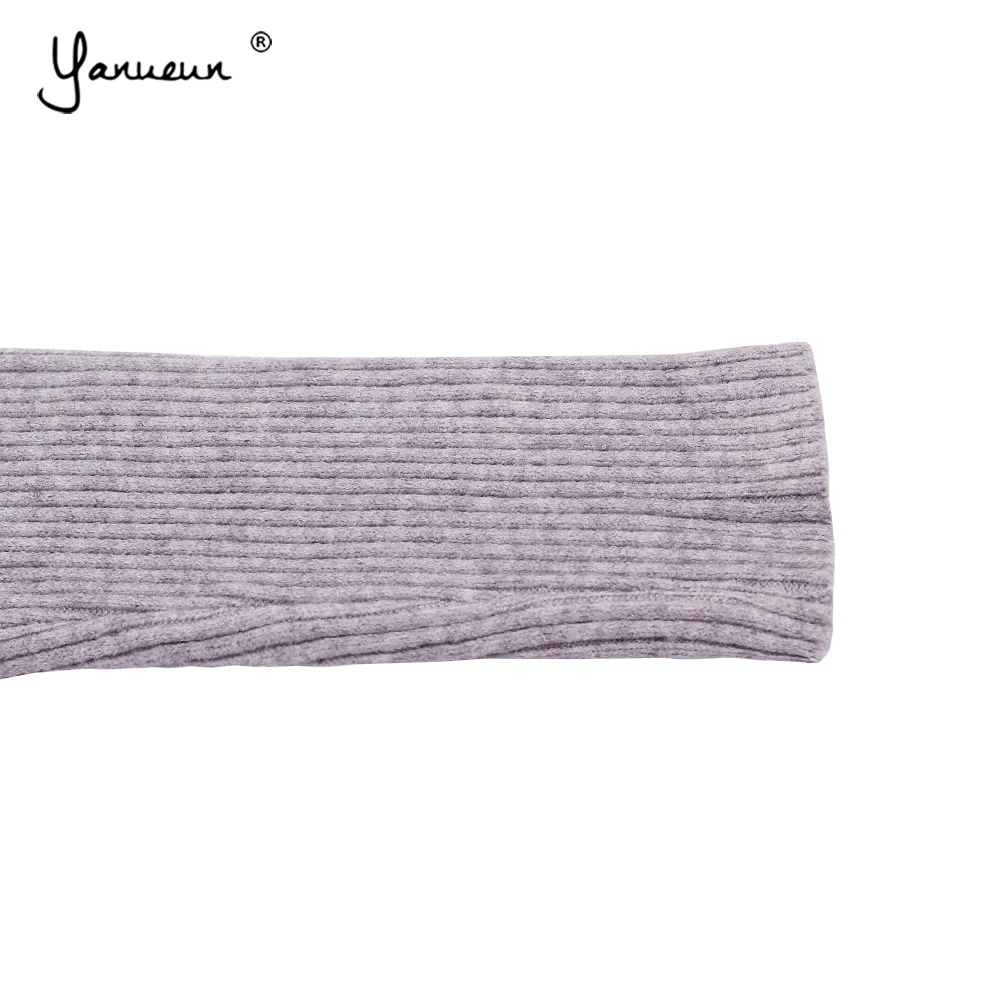 Yanueun 2018 Autumn Winter New Hot Women Sweaters and Pullovers Buttons Knitted Tops Long Sleeve Knit Jumpers Slim | Женская одежда