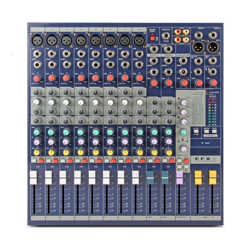 G MARK EFX8 звуковой микшер аудиоконсоль цифровых эффектов 24 бит Dsp процессор комнате