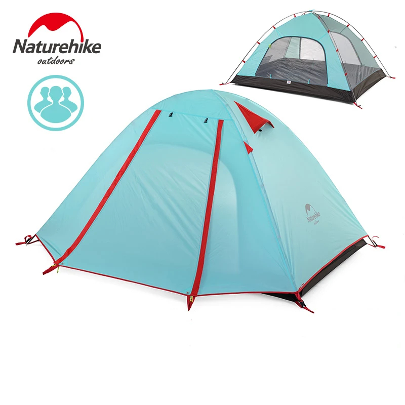 NatureHike 3-4 человека палатка Новое поступление 3 сезона 210*160*115 см двухслойная