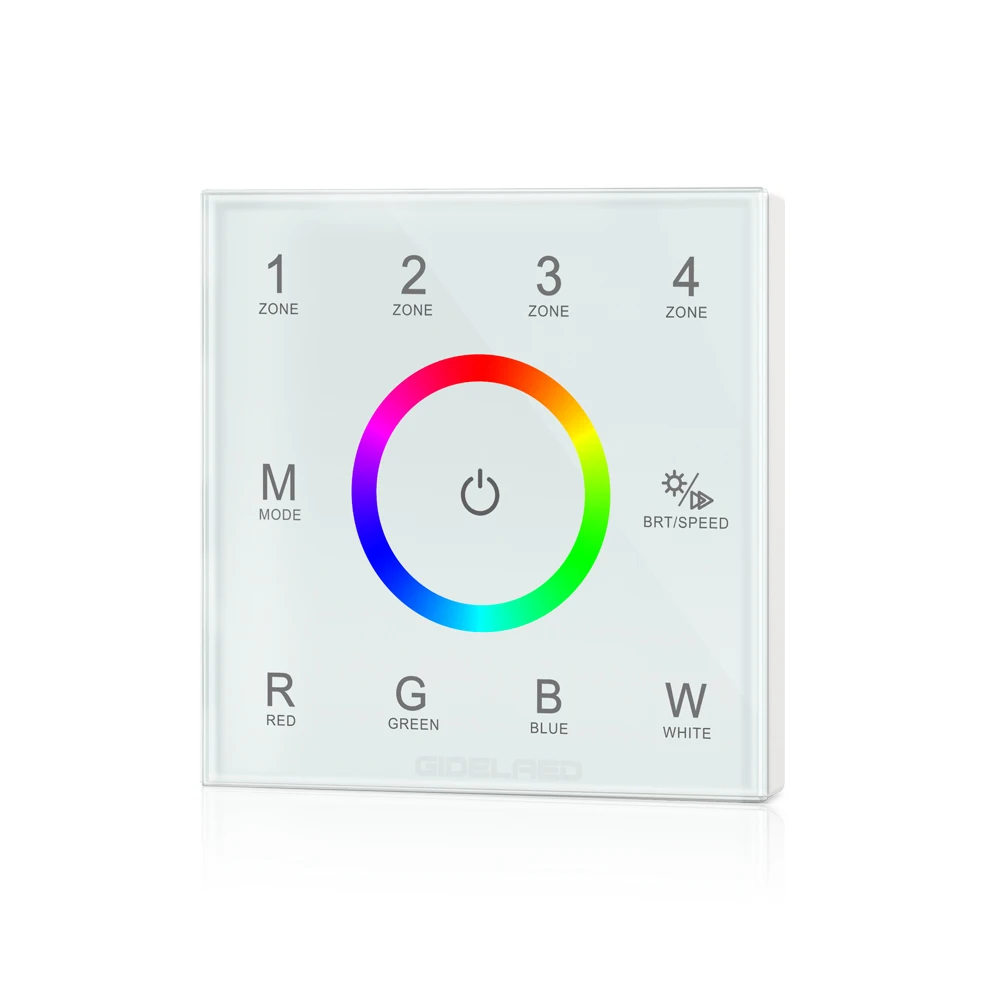 4 зоны DMX512 настенный контроллер Сенсорная панель диммер RGB/RGBW DMX пульт