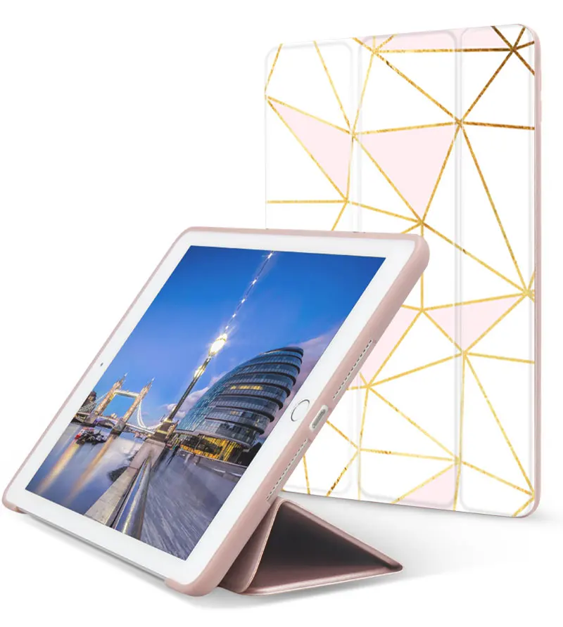 Розовое золото бриллиант с окошком для экрана для iPad Pro 9,7 воздуха 10,5 12,9 Air2 мини на возраст 2, 3, 4, 5, чехол для планшета для нового iPad 9,7