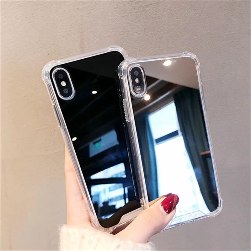 UVR зеркальная задняя крышка чехол для телефона Iphone X 6s 7 8 PLUS сумка макияж