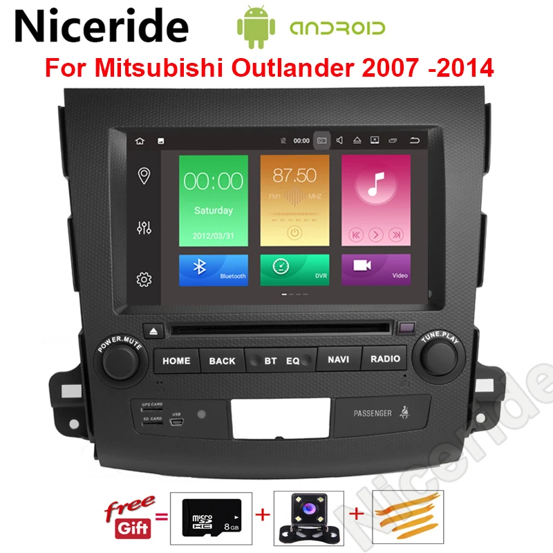 2 Din Android 8 0 автомобильный мультимедийный плеер для Mitsubishi Outlander 2007 2011 Авторадио
