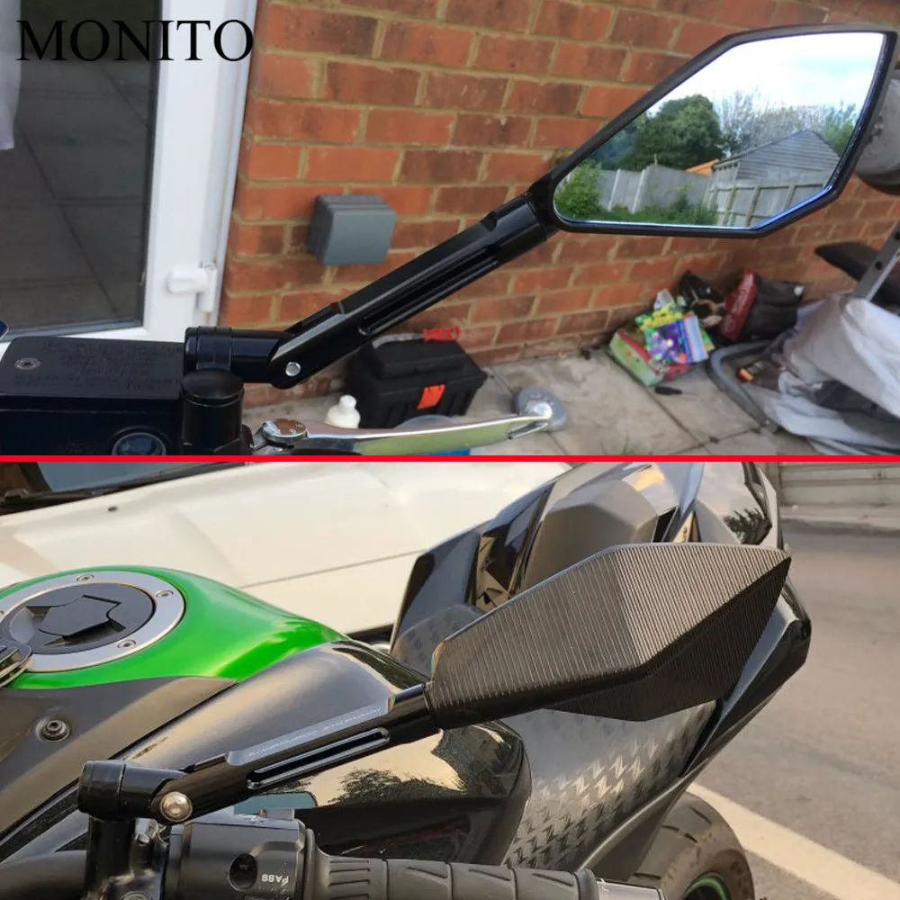 

For Honda CBR1000RR CBR900RR fireblade CBR1100XX BLACKBIRD CNC Accessories Motorcycle Rearview Mirror Blind Spot Side Mirror Red