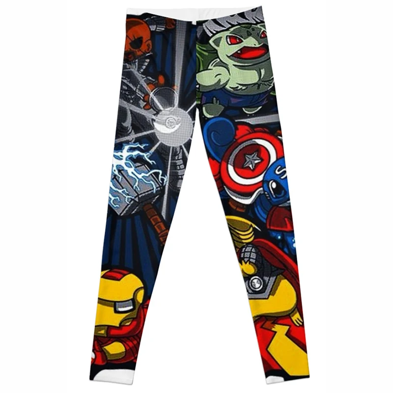 Женские леггинсы CANDICE Эльза эластичные для фитнеса с мультяшным принтом женские