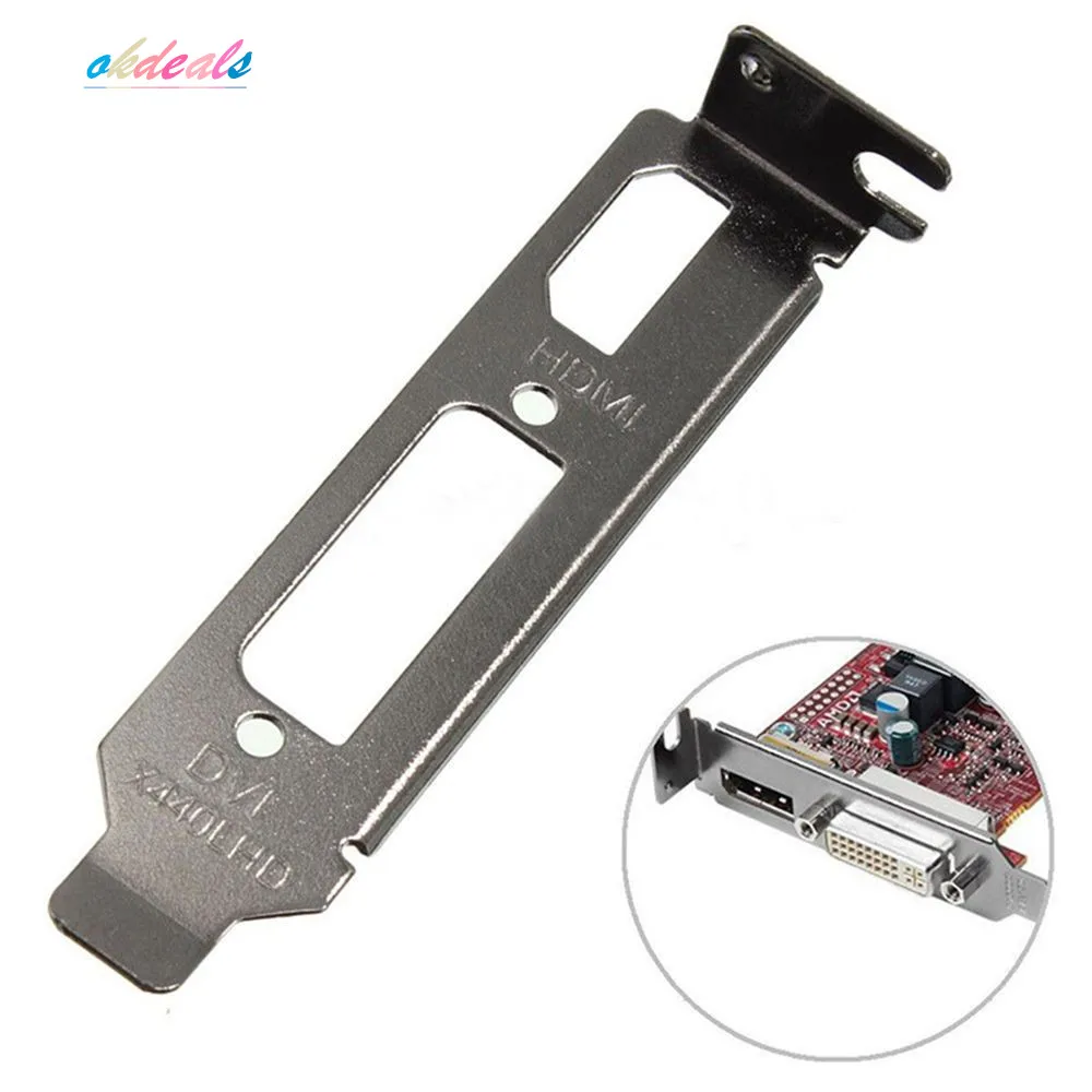 

Low Profile Bracket Adapter HDMI DVI Port For Half Height Graphic Video Card Set