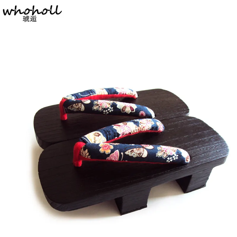 Шлепанцы Geta деревянные для женщин Классические Японские тапки-кимоно гейши