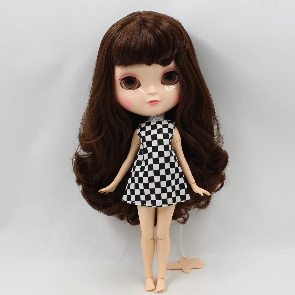 Кукла ICY DBS с маленькой грудью азон тело fortune days 230BL0312 коричневые волосы челкой 30 см