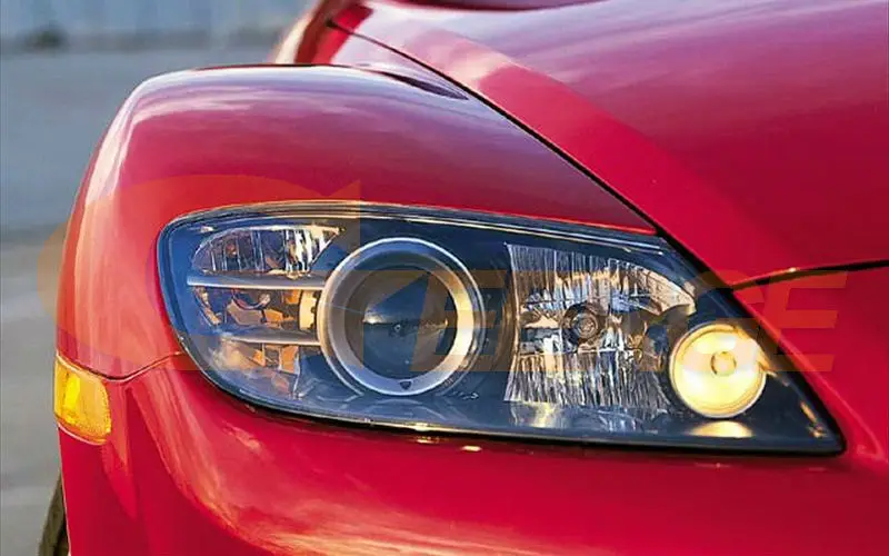 Для Mazda RX8 Rx-8 2004 2005 2006 2007 2008 RF контроллер Bluetooth мульти-Цвет ультра яркий RGB светодиодный Ангельские глазки гало кольца комплект