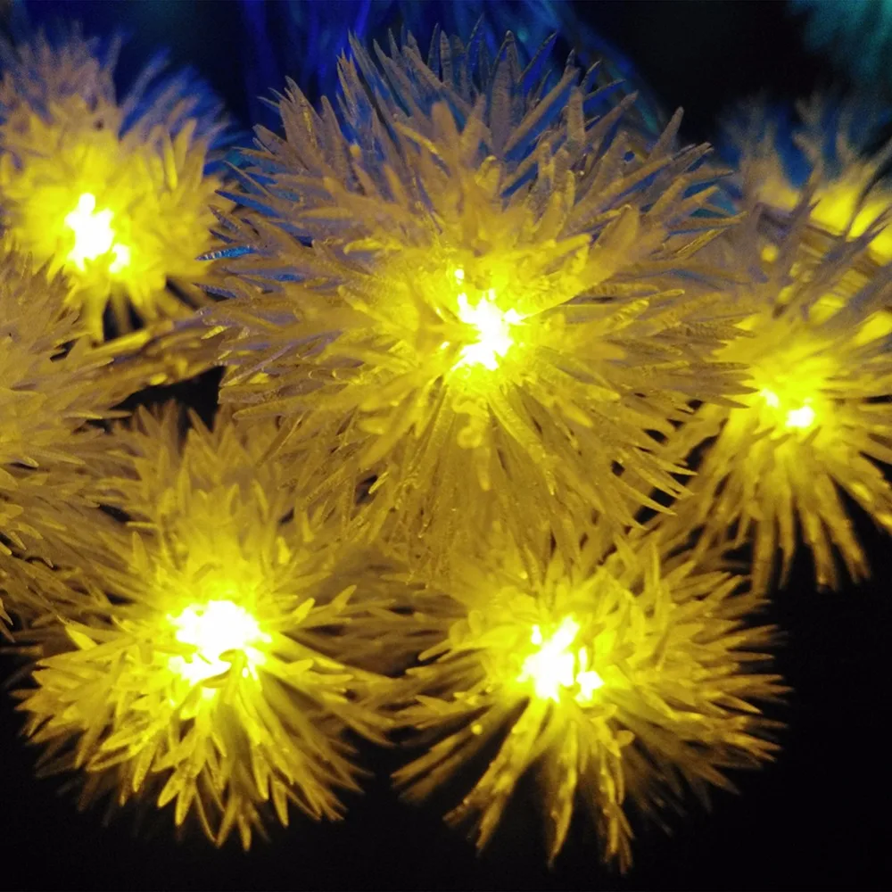 YIYANG хлопья 3 м 30LED Праздник Снежинка светодиодные гирлянды AA батареи мероприятия