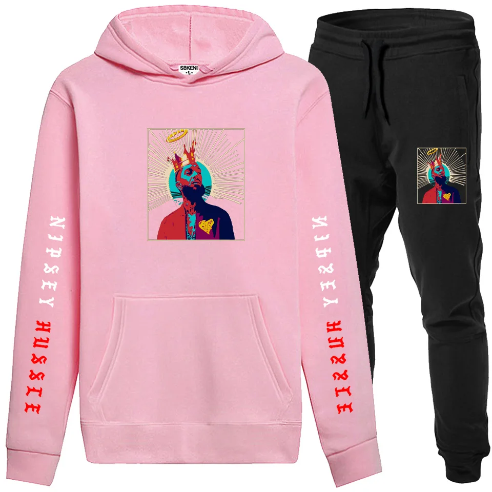Nipsey Hussle Мужская/женская спортивная одежда + джоггеры костюм со спортивными