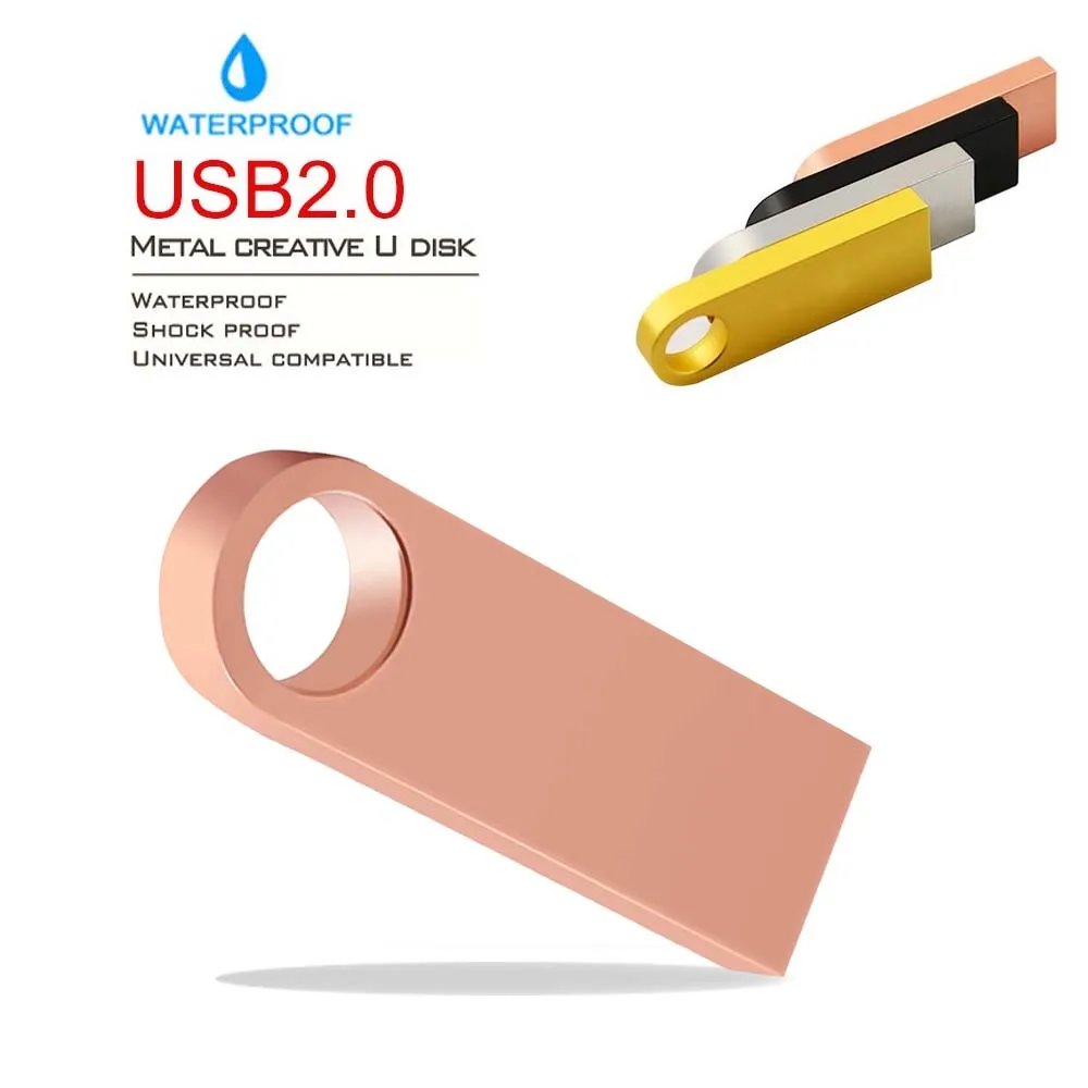 Usb флеш накопитель 32 ГБ Флешка 16 Гб 64 8 128 usb ключ Металл Memoria высокая скорость