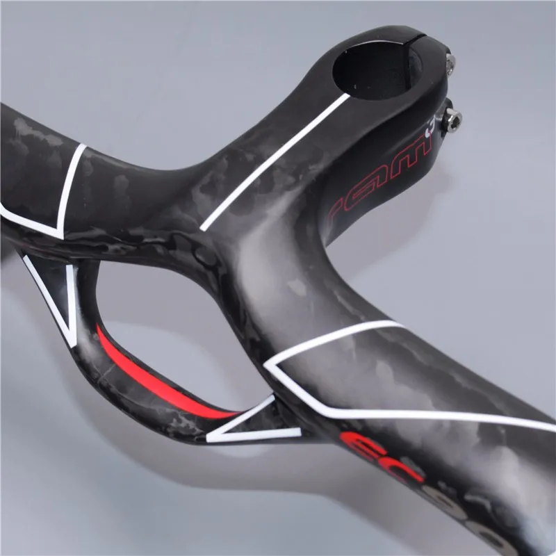 

EC90 RAM 3 handlebar full carbon fiber road bike sports bicycle handlebar integrated carbon 1 1/8'' cycling parts 400 420 440MM