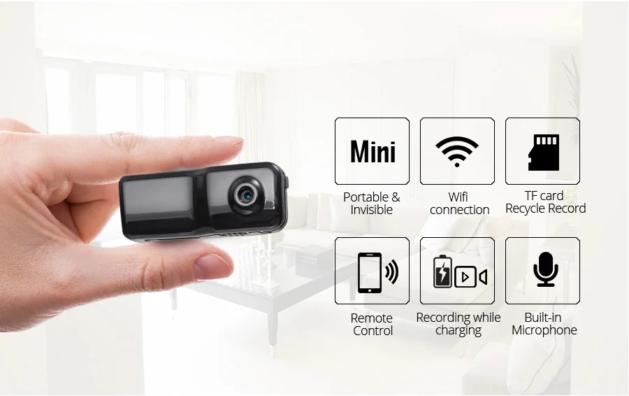 Wifi мини-камера DV Запись Мини-камера беспроводная CCTV видеокамера Видео Няня для детей/пожилых Wifi Спортивная портативная уличная камера