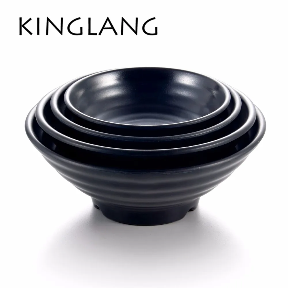 Большая пластиковая меламиновая миска KINGLANG Корейская японская для ресторана