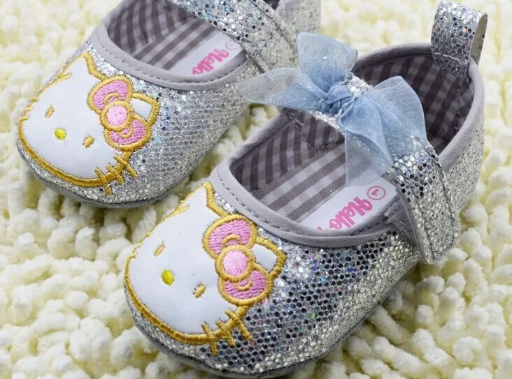 drop shopping! girls shoes hello kitty new born baby prewalker sapato girl first walker babies | Мать и ребенок
