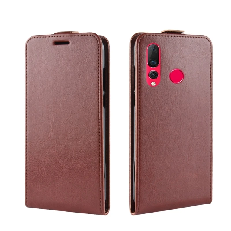 Кожаный чехол-книжка HAWEEL для Huawei nova 4 R64 с текстурой и отделением карт фоторамкой |