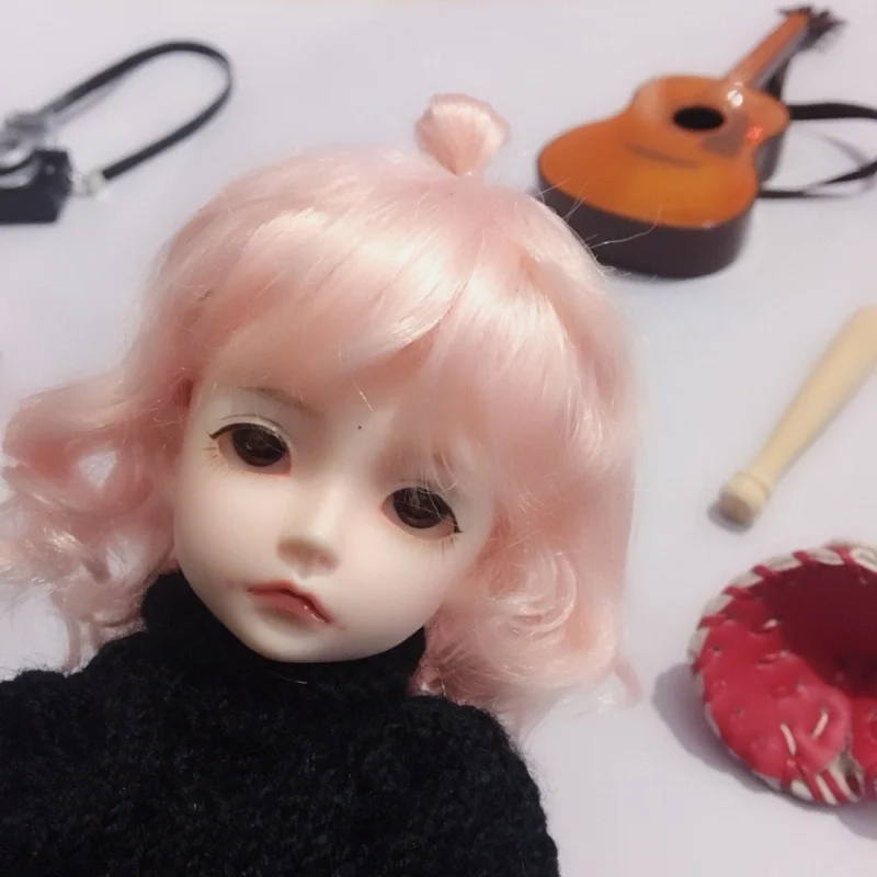 D01-P423 детская игрушка ручной работы 1/6 blyth 1/4 1/3 аксессуары для кукол BJD/SD кукольный парик маленькая голова для шариков волос 1 шт