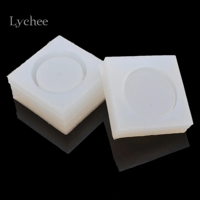 Lychee Life DIY силиконовая форма круглая коробки для настоящего цветка из смолы ручная