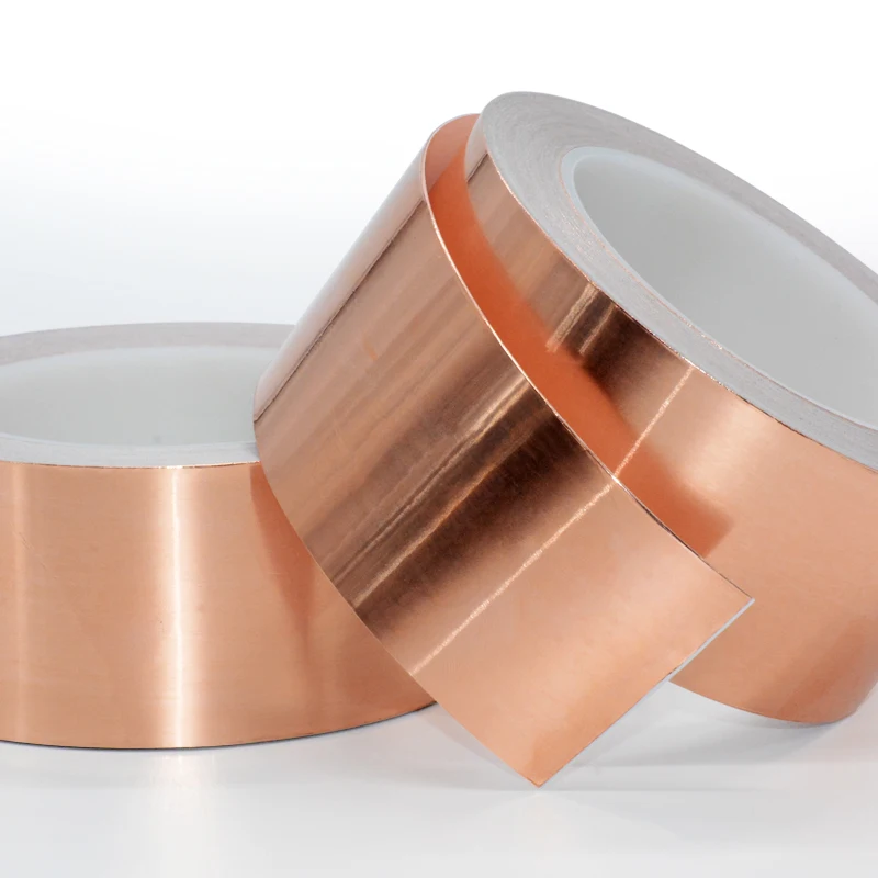 Single-conductor copper foil conductive sticker single-sided self-adhesive tape education use 25 meter | Канцтовары для офиса и