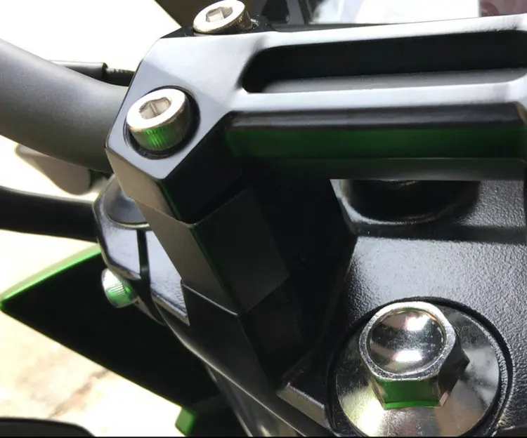 Аксессуары для мотоциклов ПОДХОДИТ Kawasaki изменение Z250 Z800 руль плюс высокая товара адаптер Ручка алюминиевый сплав черный