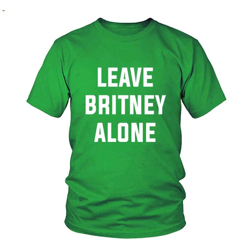 Футболка Femme LEAVE BRITNEY ALONE футболка для женщин 2018 забавная с буквенным принтом