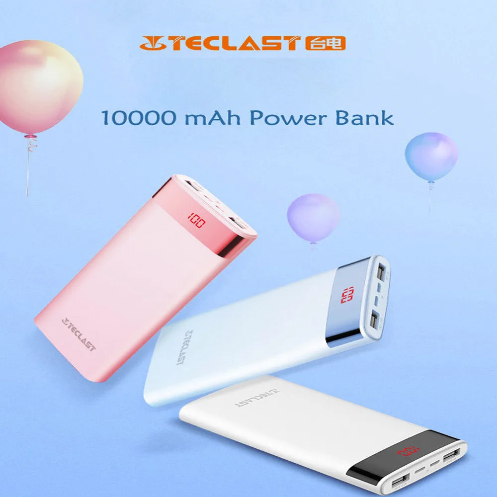Teclast T100UF power Bank 10000 мАч ультратонкое портативное мобильное зарядное устройство