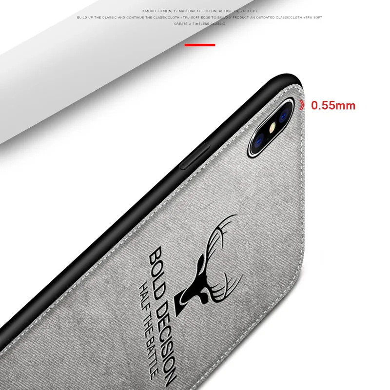 Luxuury Vertical TPU Frame Covers Case For iphone 7 8 6 6s Plus Cloth Pattern Silicone Soft Ultra Thin Phone Cover iPhone X |