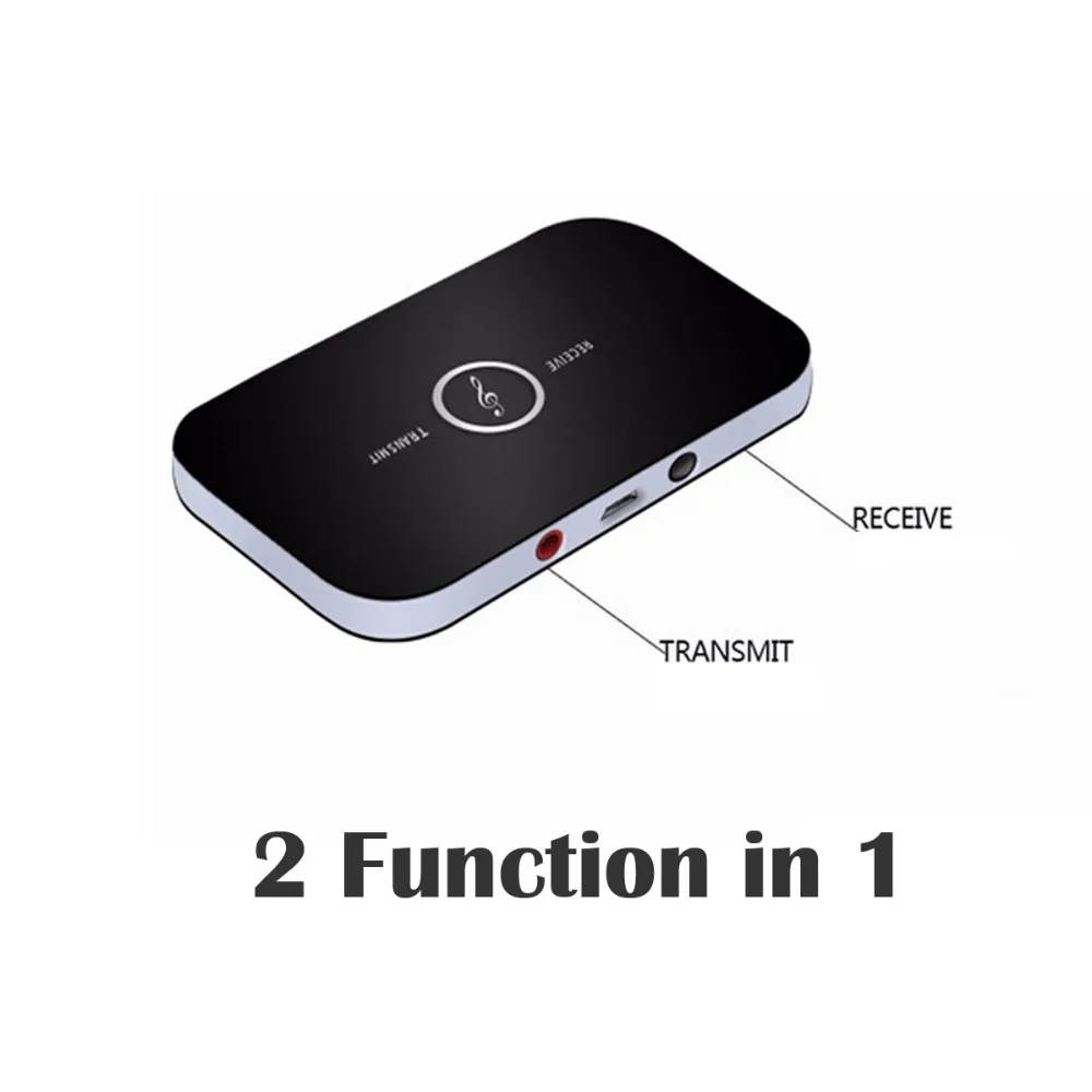 Bluetooth RT - B6 Adapter HIFI Wireless Audio Receiver and Transmitter with 3.5MM Input Output for TV MP3 PC | Электроника