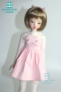 Одежда для кукол, размер 43 см, 14 дюйма, аксессуары BJD, модное платье с кошачьими ушками, розовый, черный, синий