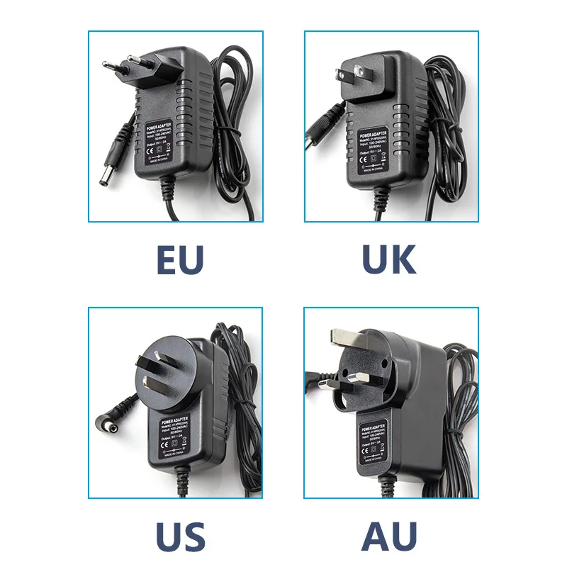 AC 100-240V DC 5V 2A EU/US/AU/UK вилка AC/DC адаптер питания зарядное устройство для камеры