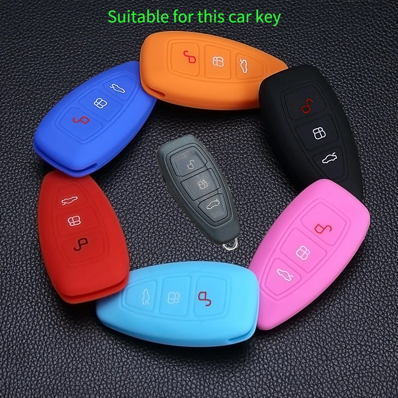 Силиконовый чехол для ключей автомобильный держатель Ford Focus 3 MK3 Mondeo Fiesta Kuga Escape