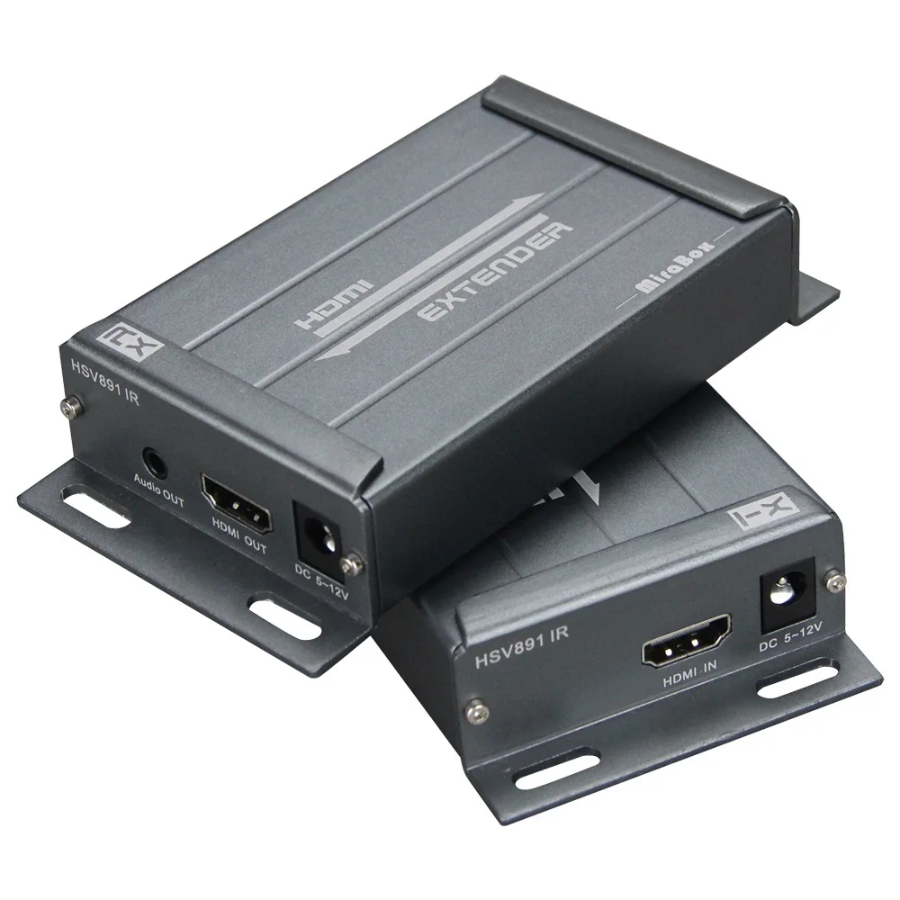 Удлинитель HDMI 150 м с ИК приемником расширитель через LAN TCP IP RJ45 Cat5e IR RX поддержка POE +
