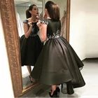 Женское вечернее платье Дубай, ТРАПЕЦИЕВИДНОЕ черное платье, Длинное Элегантное официальное платье с аппликацией