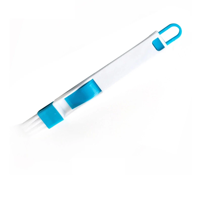 Blue 2 в 1 многофункциональная щетка для окон, компьютерный шкаф для удаления пыли с угловых зазоров, бытовая Чистящая Щетка - Цвет: Blue