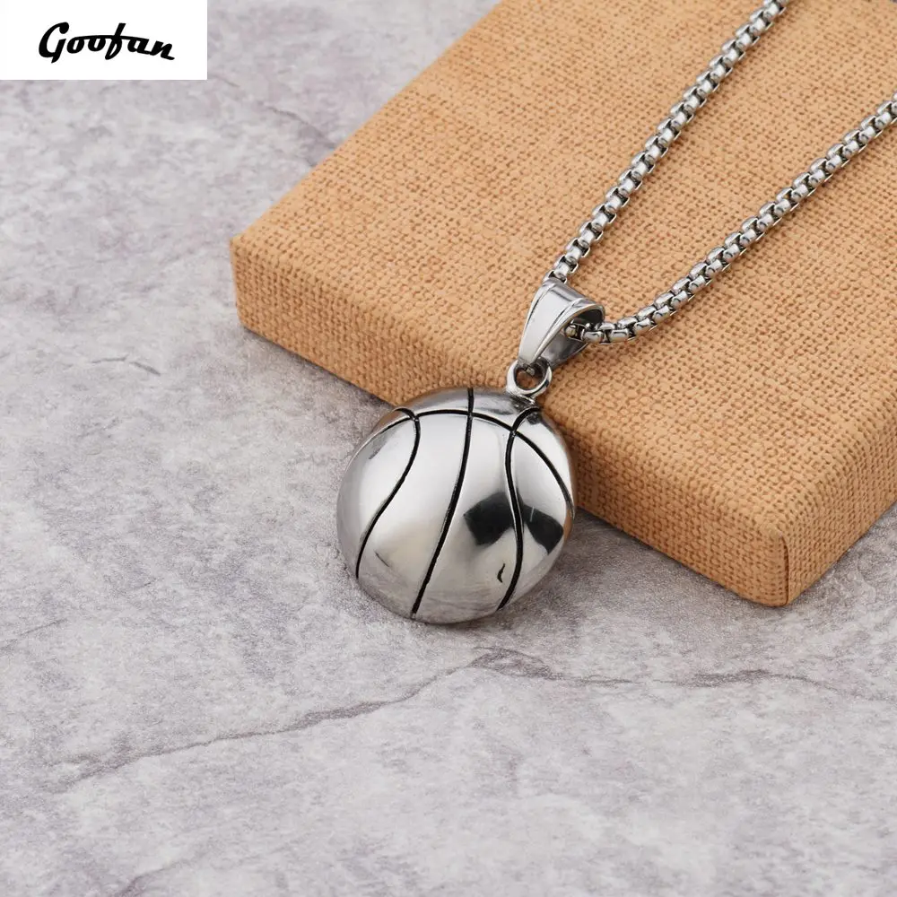 Новинка 2017 года в стиле хип-хоп goofan Баскетбол кулон Цепочки и ожерелья
