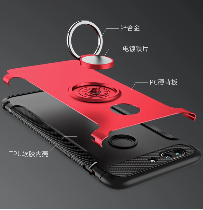 Чехол для телефона с держателем на 360 кольцах OnePlus 5 T One Plus дюймов 6 01 Магнитная