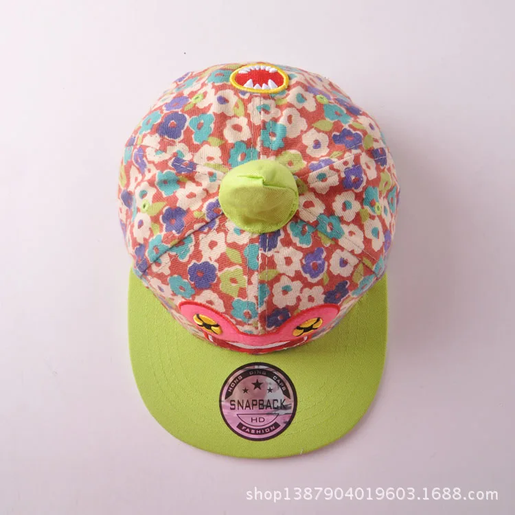 Весенняя Детская кепка в стиле хип хоп бейсбольная плоская с мультяшным